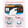 Commercial Cotton Candy Machine Electric Sugar Floss Maker Stainless Steel Blue