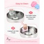 VEVOR Cotton Candy Machine Commercial, 1000W Electric Candy Floss Maker, Easy Use with 38cm Stainless Steel Bowl and Sugar Scoop, Makes Hard Candy for Home Kids Birthday, Family Party, Blue
