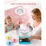 Commercial Cotton Candy Machine Electric Sugar Floss Maker Stainless Steel Blue