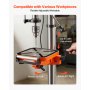 VEVOR 305 mm Benchtop Drill Press, 550W, Bench Drill Press, 340 to 2200 RPM Variable Speed, 0-45° Tilting Worktable, with Laser and LED Work Light, Tabletop Drilling Machine, for Woodworking, Metal
