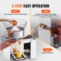 VEVOR kommersiell appelsinjuicermaskin 120W automatisk juicepresser