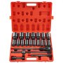 VEVOR Impact Socket Set 3/4 Inches 22 Piece Deep Impact Sockets, Socket Assortment 3/4 Inches Drive Socket Set Impact Standard SAE Sizes 7/8 Inches to 2 Inches Includes Adapters and Ratchet Handle