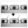 VEVOR Commercial Soup Warmer, 3 x 7.4 Qt Round Pots, Restaurant Soup Warmer 0-85℃, Soup Station 800W, Soup Well Commercial with Faucet, Soup Kettle Warmer with 3 ladles, Cheese Warmer, Stainless Steel