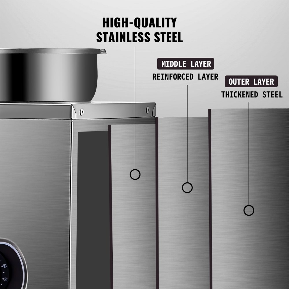 VEVOR Commercial Soup Warmer Soup Station w/ 3x7L Round Pots, Soup Kettle Warmer