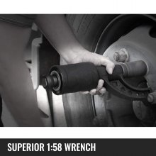 Vevor 1:58 Torque Multiplier Set Wrench Lug Nut Labor Saving Lugnuts 4 Sockets w/ Case
