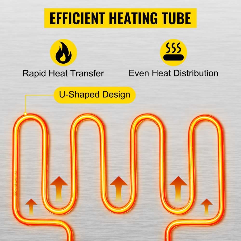 VEVOR Commercial Soup Warmer Soup Station Single 4L Round Pot Soup Kettle Warmer