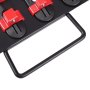 Bandeja organizadora de soquetes portátil VEVOR, conjunto de 2 organizadores de soquetes métricos e SAE, comporta até 160 soquetes, trilho de soquete resistente de 1/4", 3/8" e 1/2" com alça e base de aço para gaveta de caixa de ferramentas