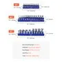 VEVOR Magnetic Socket Organizer Set, 6PCS Socket Holder, 1/4'', 3/8'' & 1/2'' Metric SAE Socket Trays with Clear Labels, Hold up to 143PCS Standard & Deep Sockets, Blue & Red (Sockets Not Included)
