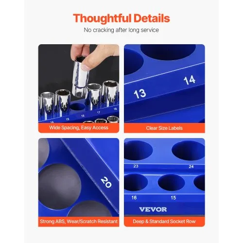 Magnetilised padrunihoidjad 8 tk, meeter/SAE, 199 kohta — pilt 5