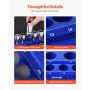 VEVOR Magnetic Socket Organizer Set 3PCS Magnetic Socket Trays Blue for Metric