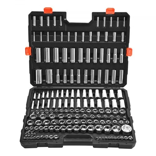 Padrunvõtmete komplekt 1/2"+1/4"+3/8", 163 osa