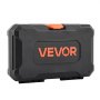 VEVOR Socket Set, 27 Pieces, 6.4 mm Drive Socket and Ratchet Set, SAE and Metric, Mechanic Tool Kit with Ratchet Wrench, Extension Bar and Storage Case, CR-V Alloy Steel, for Automotive Repair