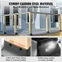 VEVOR 101.6x101.6mm Post Base 10Pcs, Internal 91x91mm Heavy Duty Powder-Coated Steel Post Bracket Fit for Standard Wood Post Anchor, Decking Post Base for Deck Porch Handrail Railing Support