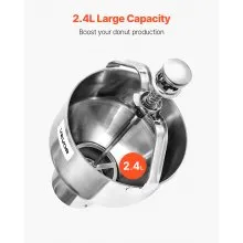 Donut Depositor Manual Doughnut Dropper Hopper Stainless Steel Batter Dispenser