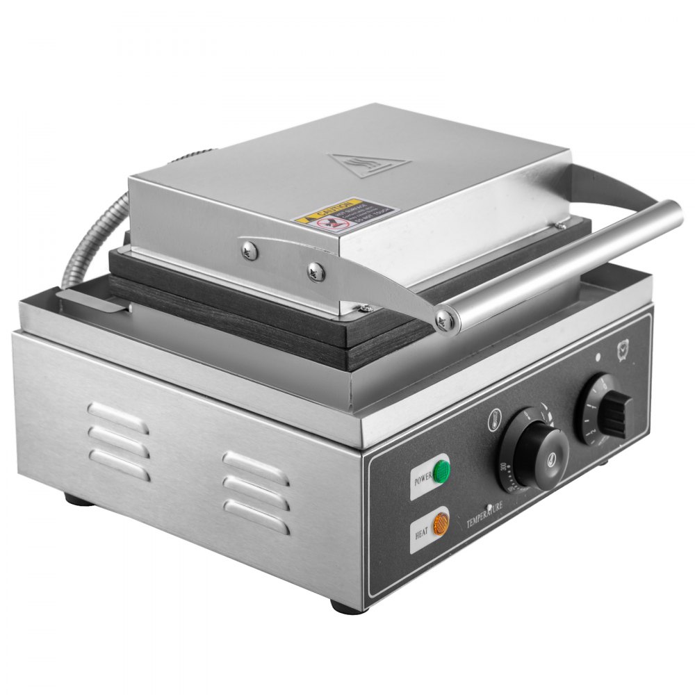 VEVOR 110V Commercial Donut Machine Plum Flower 5 Holes Double-Sided Heating 50-300℃, Electric Doughnut Maker 1500W, Non-stick Waffle Iron Teflon-Coating Professional Kitchen (Depth:0.55",Dia:2.95")