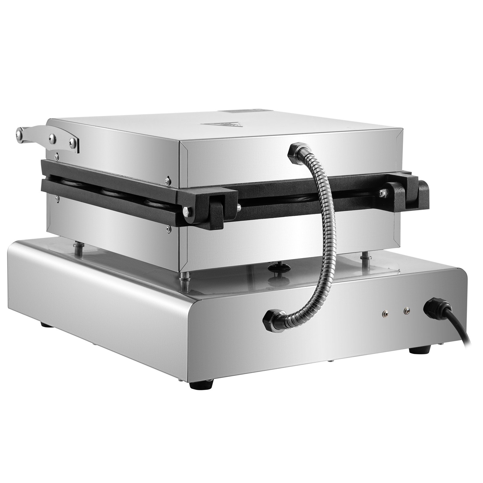 VEVOR electric donut maker in stainless steel with a sleek, compact design.