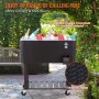 VEVOR 80Qt Rolling Cooler Cart with Bottle Opener Drainage Patio Party Bar Drink