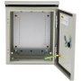VEVOR Electrical Enclosure, 10x8x6in, Tested to UL Standards NEMA 4 Outdoor Enclosure, IP65 Waterproof & Dustproof Cold-Rolled Carbon Steel Hinged Junction Box for Outdoor Indoor Use, with Rain Hood