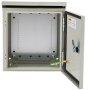 VEVOR Electrical Enclosure, 12x12x8in, Tested to UL Standards NEMA 4 Outdoor Enclosure, IP65 Waterproof & Dustproof Cold-Rolled Carbon Steel Hinged Junction Box for Outdoor Indoor Use, with Rain Hood