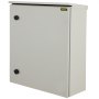 VEVOR electrical enclosure in beige with a sleek design, featuring two black knobs and a branded label.