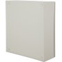 VEVOR electrical enclosure in grey, solid metal box with screw-mounted cover, industrial use.