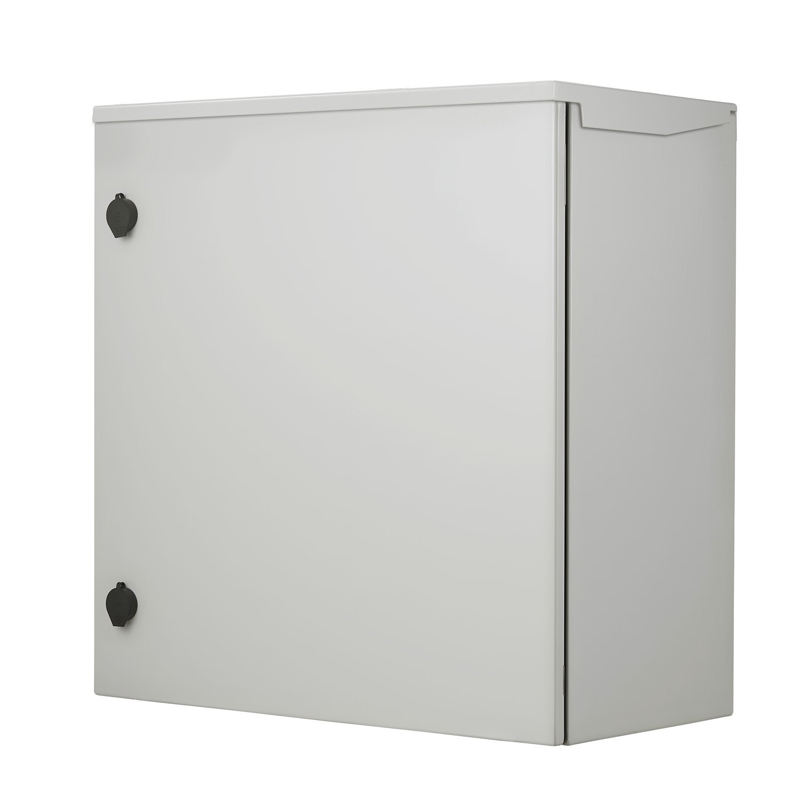VEVOR Electrical Enclosure, 24\'\' x 24\'\' x 12\'\', NEMA 4 Outdoor Enclosure, IP65 Waterproof & Dustproof Cold-Rolled Carbon Steel Hinged Junction Box for Outdoor Indoor Use, with Rain