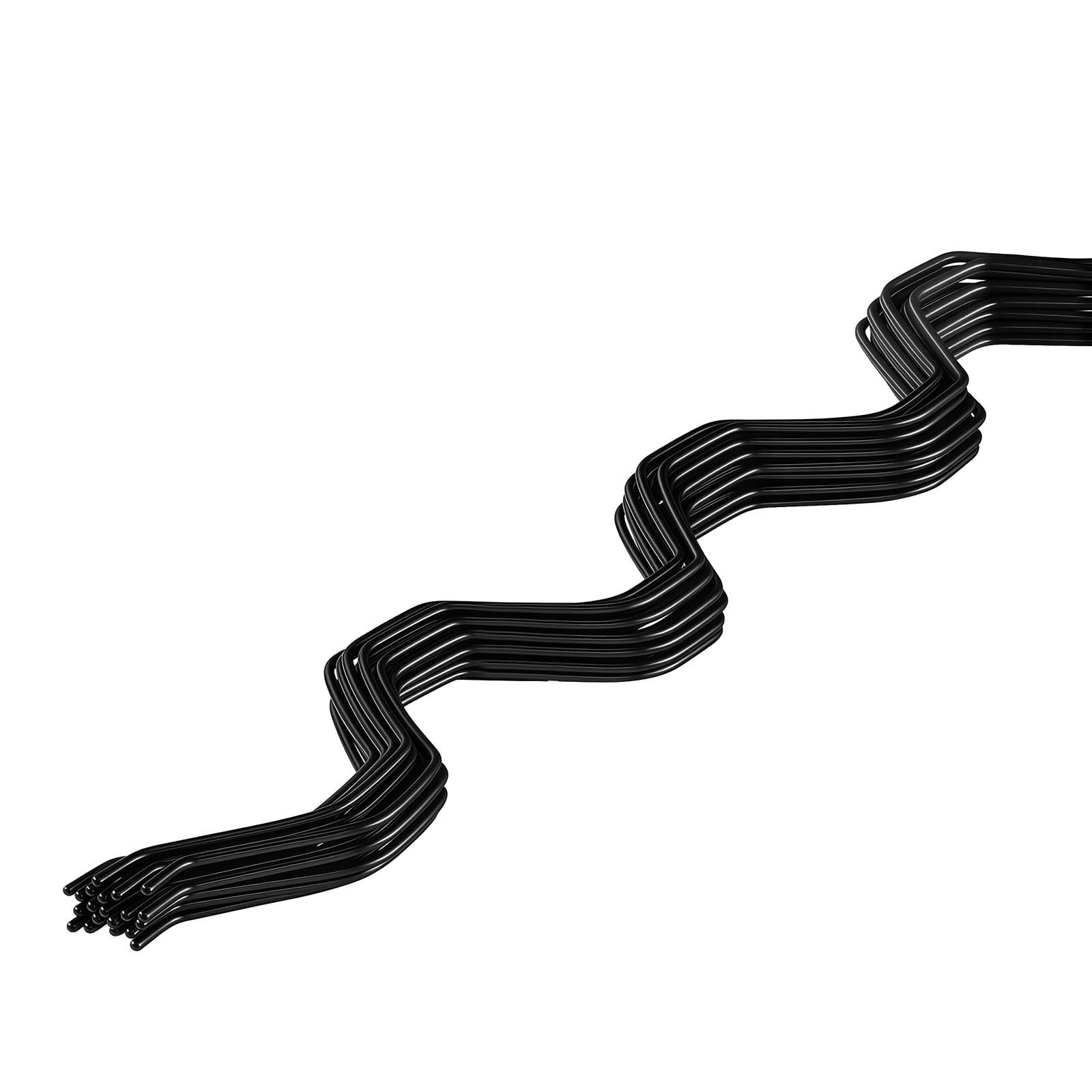 VEVOR Greenhouse Spring Wire and Lock Channel, 20 Packs 2m PVC-Coated Wiggle Wire & Aluminum Alloy Channel Bundle Kit with Included Screws, 1.2mm Thickened, Poly Film & Shade Cloth Attachments