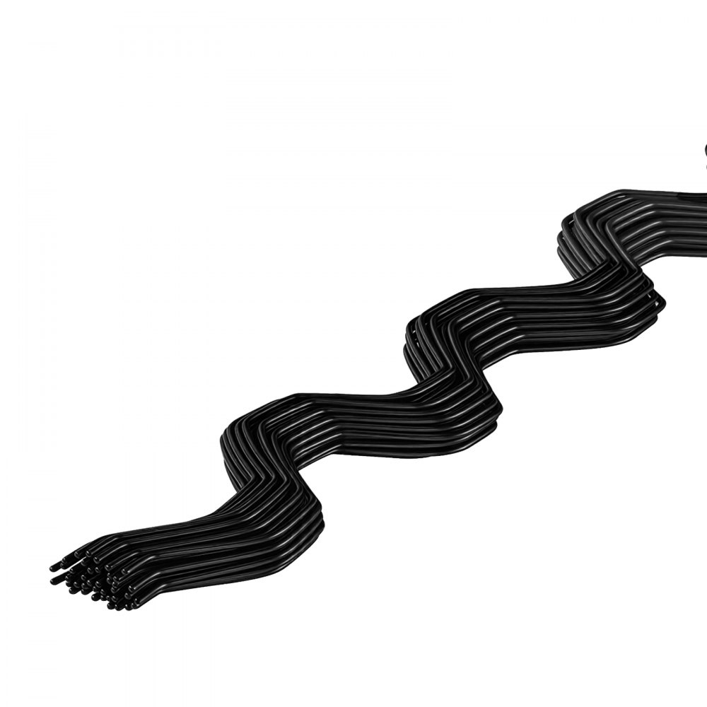 VEVOR Greenhouse Spring Wire and Lock Channel, 40 Packs 2m PVC-Coated Wiggle Wire & Aluminum Alloy Channel Bundle Kit with Included Screws, 1.2mm Thickened, Poly Film & Shade Cloth Attachments