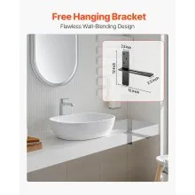 2 Pcs Shelf Brackets 12 inch / 304.8 mm Heavy Duty Floating Shelf Brackets