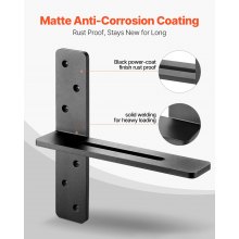 2 Pcs Shelf Brackets 12 inch / 304.8 mm Heavy Duty Floating Shelf Brackets