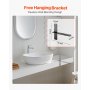 2 Pcs Shelf Brackets 14 inch / 355.6 mm Heavy Duty Floating Shelf Brackets