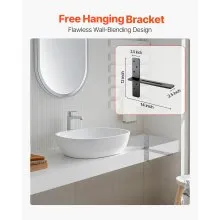 2 Pcs Shelf Brackets 14 inch / 355.6 mm Heavy Duty Floating Shelf Brackets