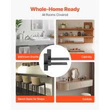2 Pcs Shelf Brackets 14 inch / 355.6 mm Heavy Duty Floating Shelf Brackets