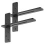VEVOR T Shelf Brackets 2 Pcs, 200 lbs/90 kg Weight Capacity, 16x2.89x12 in / 406.4x73.5x304.8 mm, Solid Steel Heavy Duty Brackets for Shelves, Countertop Support Floating Bracket Hardware with Screws