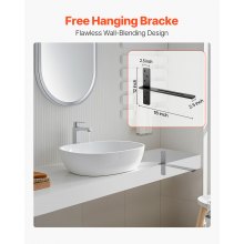 2 Pcs Shelf Brackets 18 inch / 457.2 mm Heavy Duty Floating Shelf Brackets