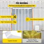 VEVOR Plastic Curtain, 3ft Width x 7ft Height Plastic Strip Curtain, Clear PVC Freezer Curtain, 0.08in Thickness Plastic Door Strip w/Over 50% Overlap for Walk-in Freezers, Warehouse and Clean Rooms