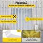 VEVOR Plastic Curtain, 4ft Width x 7ft Height Plastic Strip Curtain, Clear PVC Freezer Curtain, 0.08in Thickness Plastic Door Strip w/Over 50% Overlap for Walk-in Freezers, Warehouse and Clean Rooms