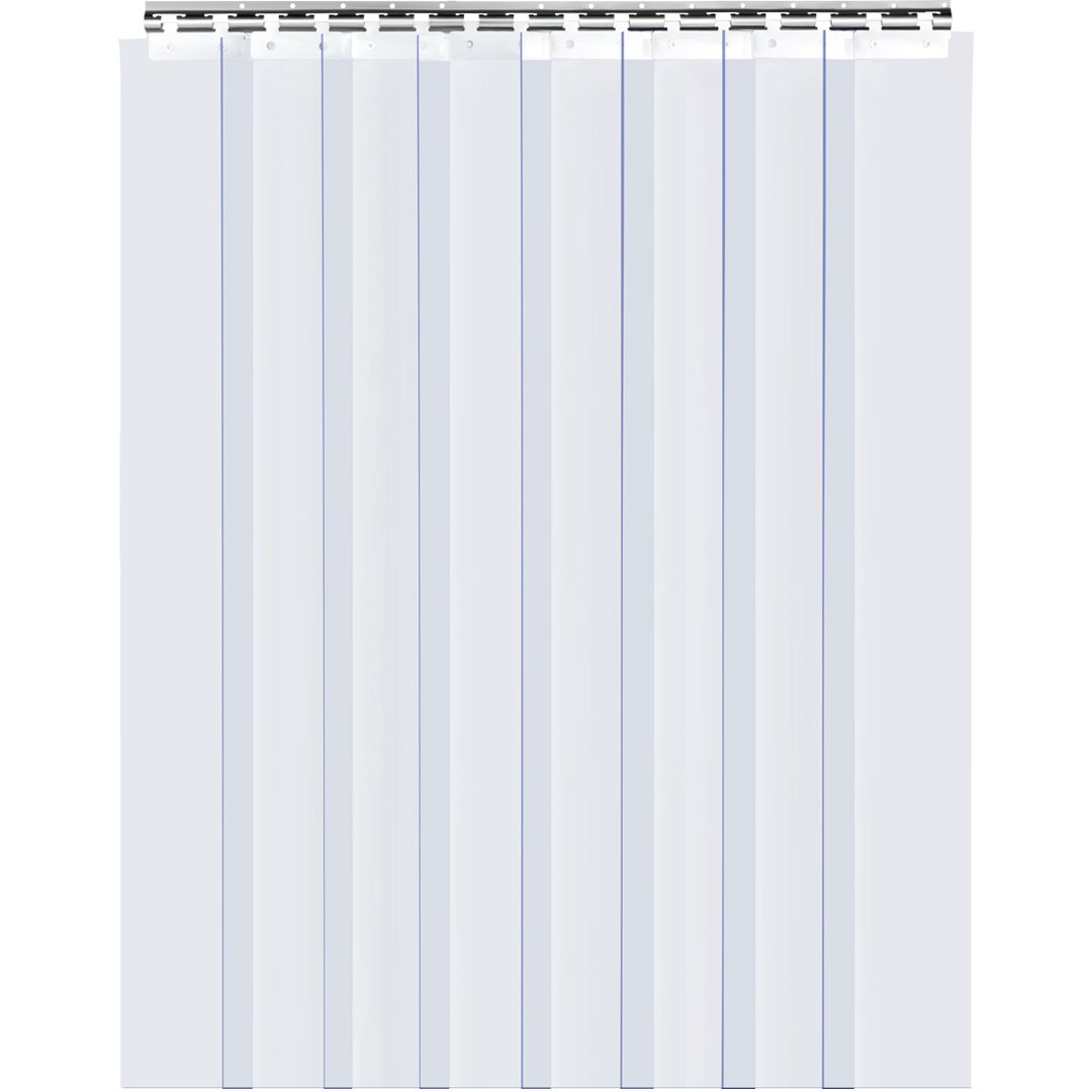 VEVOR Plastic Curtain Plastic Strip Curtain 4 ft Width x 7 ft Height Clear PVC