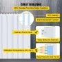 VEVOR Plastic Curtain, 4ft Width x 8ft Height Plastic Strip Curtain, Clear PVC Freezer Curtain, 0.08in Thickness Plastic Door Strip w/Over 50% Overlap for Walk-in Freezers, Warehouse and Clean Rooms