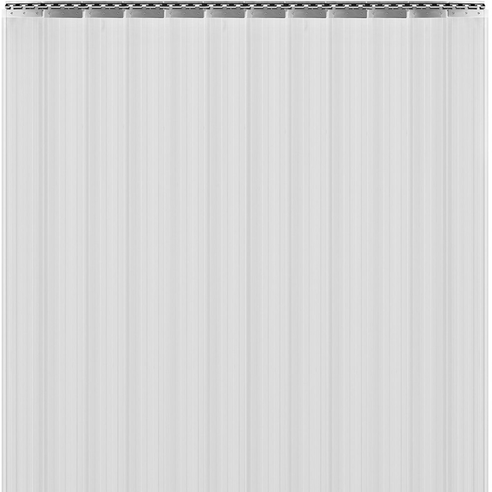 VEVOR Plastic Curtain, 6ft Width x 8ft Height Plastic Strip Curtain, Clear PVC Freezer Curtain, 0.08in Thickness Plastic Door Strip w/Over 50% Overlap for Walk-in Freezers, Warehouse and Clean Rooms