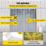 VEVOR Plastic Curtain, 8ft Width x 8ft Height Plastic Strip Curtain, Clear PVC Freezer Curtain, 0.08in Thickness Plastic Door Strip w/Over 50% Overlap for Walk-in Freezers, Warehouse and Clean Rooms