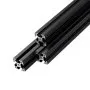 VEVOR 6PCS 3030 Aluminum Extrusion Profile, 78.74 Inch 2000 mm, T Slot European Standard Anodized Linear Rail, High-Strength Extruded Aluminum Rail, for 3D Printer Parts and CNC DIY Workbench, Black