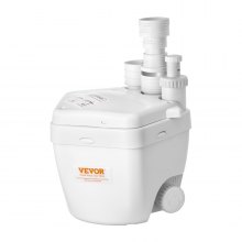 VEVOR Utility Sink Pump, 1 HP, 2200 GPH Under Sink Pump with 3 Water Inlets 1 Outlet, 36 ft Max Lift, Cast Aluminum Body, with Overload Protection, for Sink Shower Wash Bin Urinal Kitchen Basement