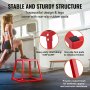 VEVOR Plyometric Jump Boxes, 12/18/24 tommers Plyo Box, Platform and Jumping Agility Box, Anti-Slip Fitness Trenings Step Up Box Set for Home Gym Trening, Condition Styrketrening, Rød