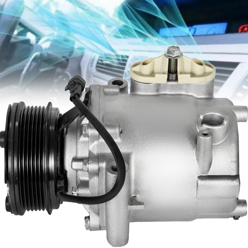 VEVOR A/C Compressor Kit Aluminum  AC Compressors w/ Clutch AC Conditioning Compressor Fits 2004-2007 Saturn Vue 3.5L V6