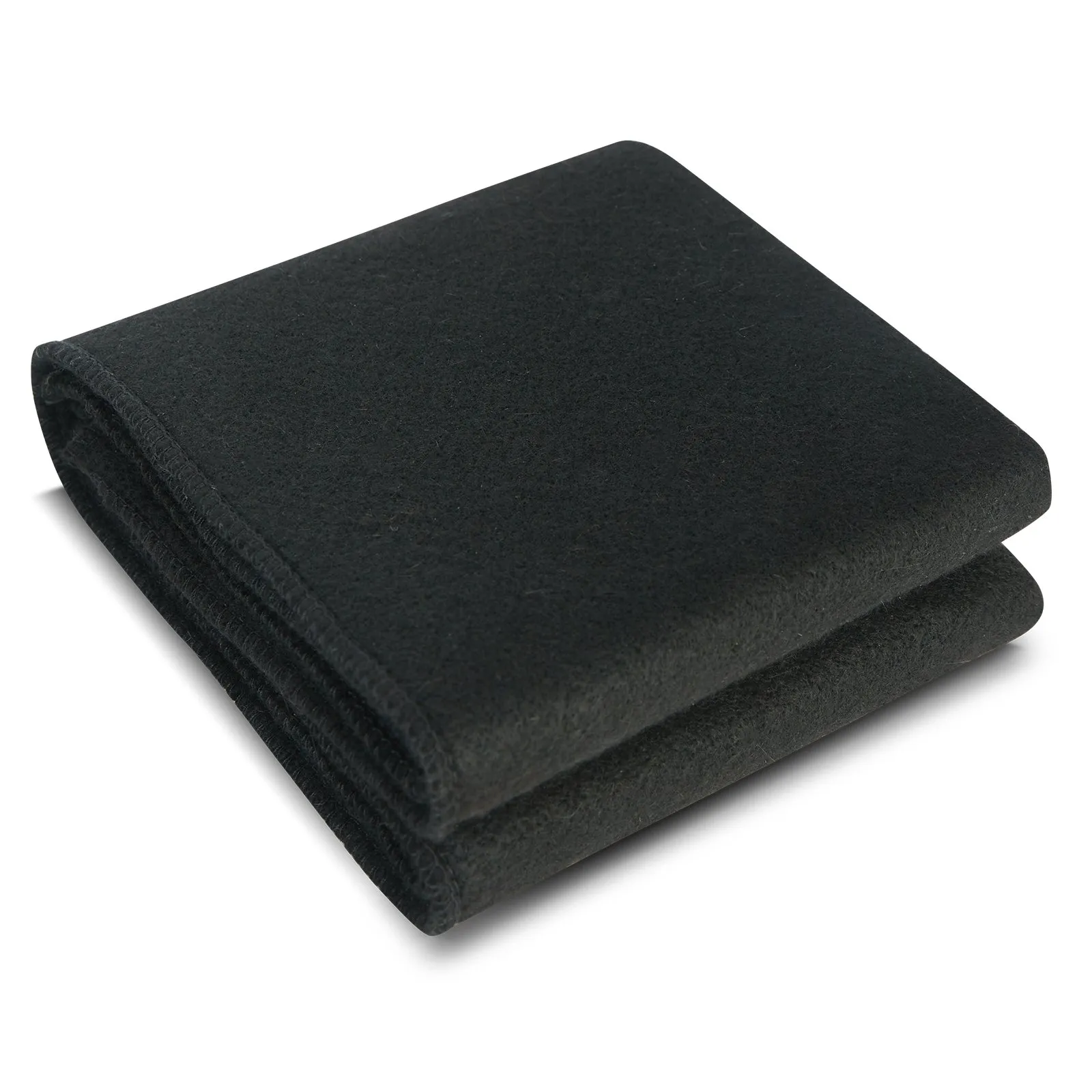 VEVOR welding blanket, folded and black, ready for industrial use.