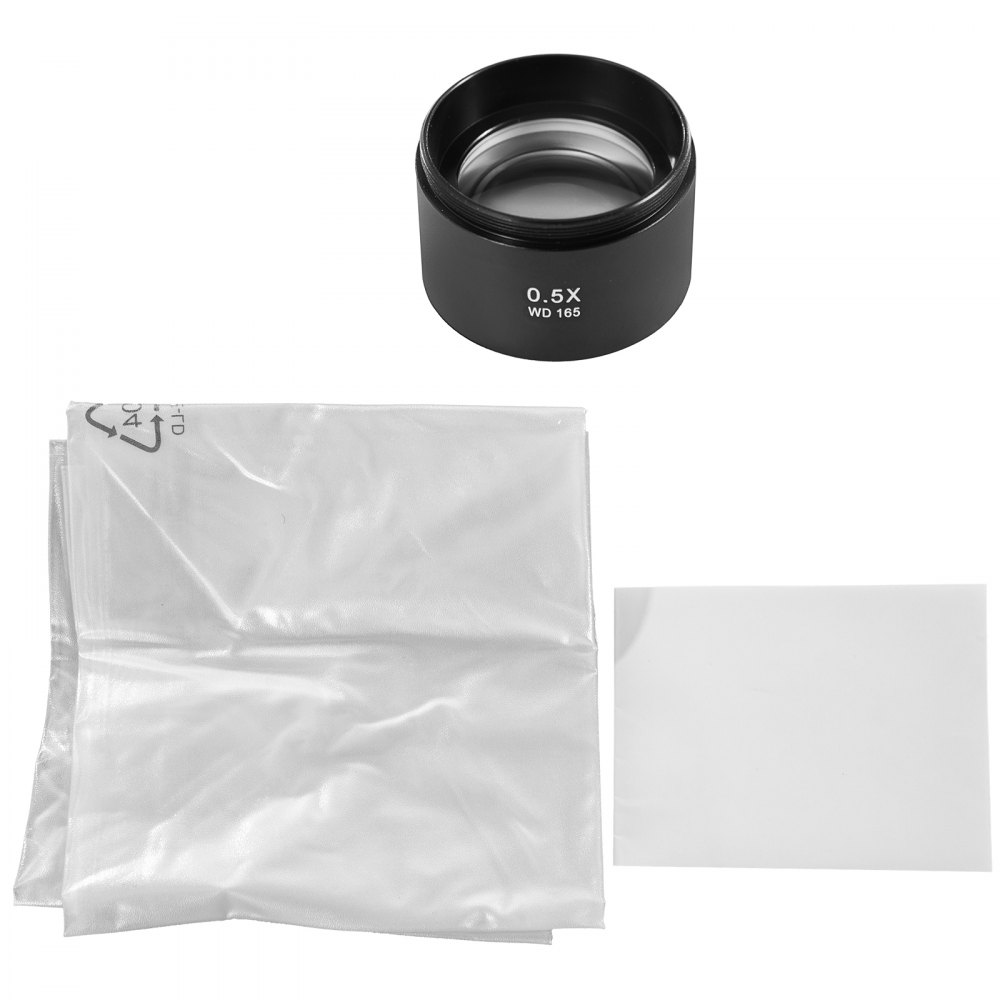 VEVOR 7X-45X Binocular Stereo Microscope with Boom Stand Steel Frame Focus Knob