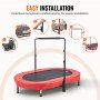 56" Trampoline for Kids Foldable Mini Toddler Trampoline Indoor Outdoor