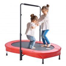 VEVOR 56" trampoline for barn sammenleggbar mini småbarnstrampolin innendørs utendørs