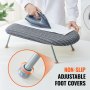 VEVOR Tabletop Ironing Board 23.4 x 14.4, Small Iron Board with Heat Resistant Cover and 100% Cotton Cover, Mini Ironing Board with 7mm Thickened Needle Cotton Layer for Small Spaces, Travel Use